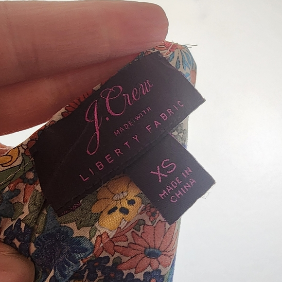 J.Crew Liberty Margaret Annie Floral Print Poplin Blouse XS - Picture 5 of 6